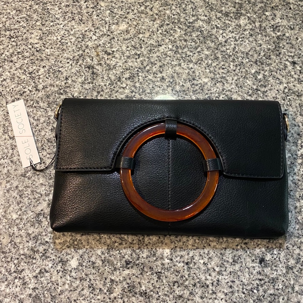 Black clutch purse